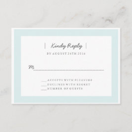Minimalistisch huwelijk RSVP | WOORDEN Kaartje
