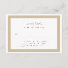 Minimalistisch huwelijk RSVP | WOORDEN Kaartje