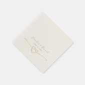 Minimalistisch huwelijk servet (Hoek)