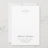 Minimalistisch huwelijk sparen de Datum Kaart (Voorkant)