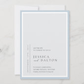 Minimalistisch huwelijk sparen de Datum Kaart (Voorkant)