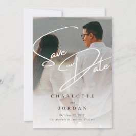 Minimalistisch huwelijk sparen de Datum Save The Date