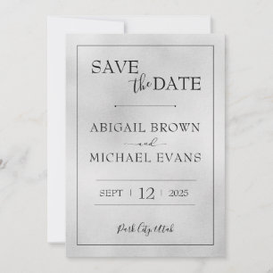Minimalistisch huwelijk sparen de Datum Save The Date