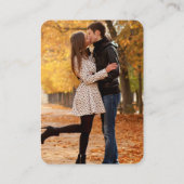 Minimalistisch huwelijk Website Eenvoudige foto QR Informatiekaartje (Achterkant)