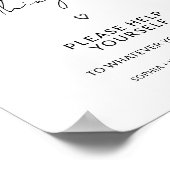 Minimalistisch huwelijksfeest Het zijn de kleine d Poster (Hoek)