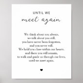 Minimalistisch huwelijksmonument tot we elkaar wee poster