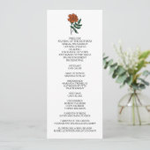 Minimalistisch huwelijksprogramma Marigold Programmakaart (Staand voorkant)