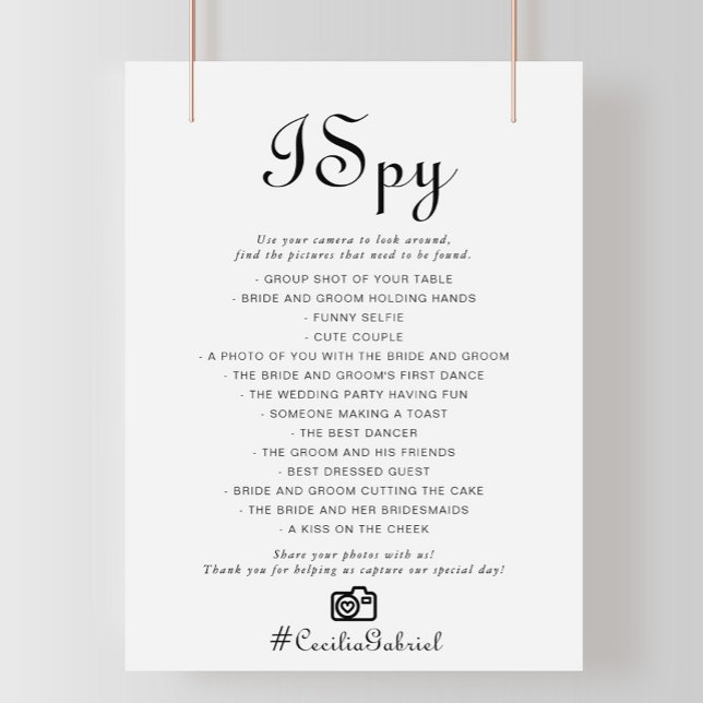 Minimalistisch I Spy Wedding Game (Creator heeft geüpload)