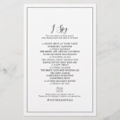 Minimalistisch I Spy Weduwfoto Scavenger Hunt Game Flyer (Voorkant)