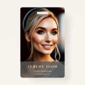 Minimalistisch ID-Kaart naam werknemer Volledige f Badge (Voorkant)