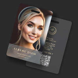 Minimalistisch ID-Kaart naam werknemer Volledige f Badge