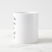 Minimalistisch id of Honor-voorstel gepersonalisee Grote Koffiekop (Voorkant)