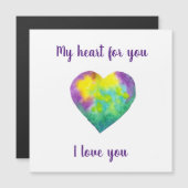 Minimalistisch ik hou van je regenbooghart waterve (Voorkant / Achterkant)