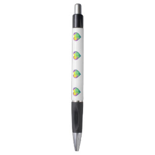 Minimalistisch ik hou van je regenbooghart waterve pen