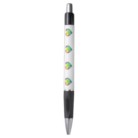 Minimalistisch ik hou van je regenbooghart waterve pen (Voorkant Verticaal)