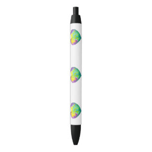 Minimalistisch ik hou van je regenbooghart waterve zwarte inkt pen