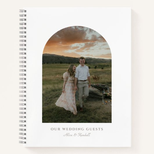 Minimalistisch in het Arch Photo Budget Gastenboek Notitieboek (Voorkant)