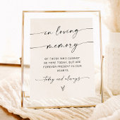 Minimalistisch in het teken van het liefhebben van poster