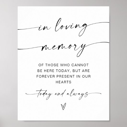 Minimalistisch in het teken van het liefhebben van poster (Voorkant)