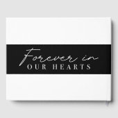 Minimalistisch in liefdevol geheugen begrafenis ga gastenboek (Achterkant)