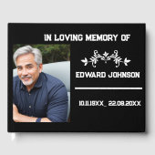 Minimalistisch in liefdevol geheugen Uitvaart Gast Gastenboek (Voorkant)