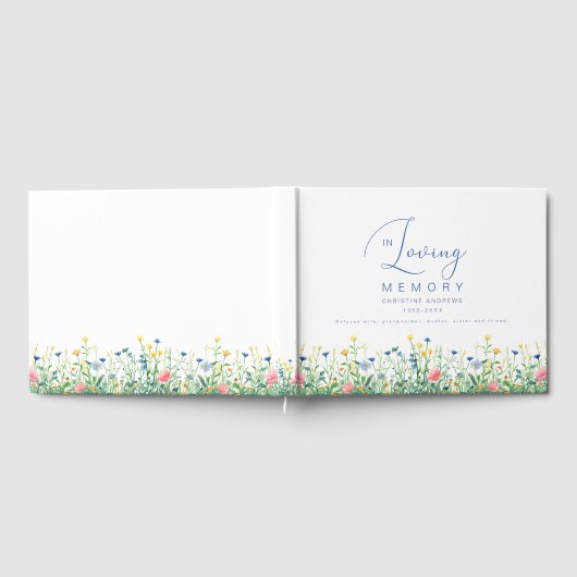 Minimalistisch in liefdevolle herinnering begrafen gastenboek (Volledig)