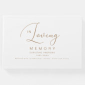 Minimalistisch in liefdevolle herinnering begrafen gastenboek (Voorkant)