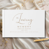 Minimalistisch in liefdevolle herinnering begrafen gastenboek