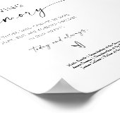 Minimalistisch in liefdevolle herinnering teken vo poster (Hoek)