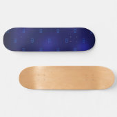 Minimalistisch initiaal van marineblauw monogram persoonlijk skateboard (Horizontaal)