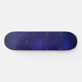Minimalistisch initiaal van marineblauw monogram persoonlijk skateboard (Horizontaal)