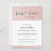 Minimalistisch Ink Wash Baby shower per Mail Kaart (Voorkant)