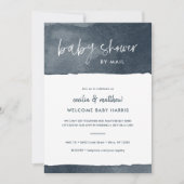 Minimalistisch Ink Wash Baby shower per Mail Kaart (Voorkant)