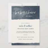 Minimalistisch Ink Wash Baby shower per Mail Kaart (Voorkant)