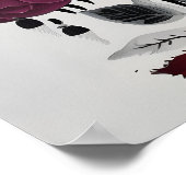 Minimalistisch inkt Roos Abstract Florentijns ontw Poster (Hoek)