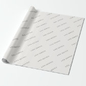 Minimalistisch inpakpapier 'Live Gently' (Uitgerold)