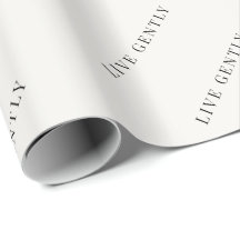 Minimalistisch inpakpapier 'Live Gently'