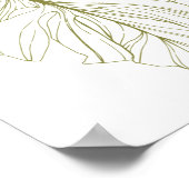 Minimalistisch Inspirerend citaat van Monstera Lea Poster (Hoek)