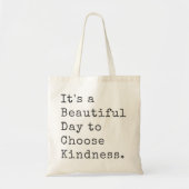 Minimalistisch Inspirerend Kies vriendelijkheid Tote Bag (Voorkant)