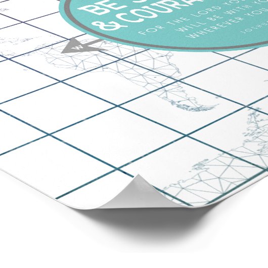 Minimalistisch Inspirerend scripts koppelen Poster (Hoek)