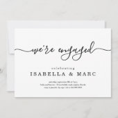 Minimalistisch: Invitati van de Engagement Party Kaart (Voorkant)