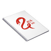 Minimalistisch Jaar van de Slang Chinees Nieuwjaar Notitieboek (Rechterzijde)