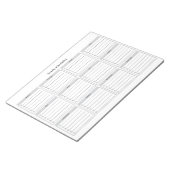 Minimalistisch Jaarlijkse Checklist Notitieblok (Schuin)