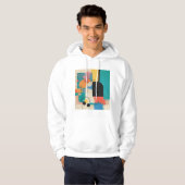 Minimalistisch jaren 90 Abstract Poster Hoodie (Voorkant volledig)