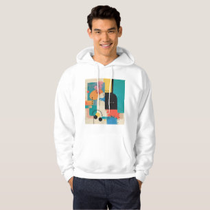 Minimalistisch jaren 90 Abstract Poster Hoodie