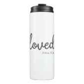 Minimalistisch Johannes 3:16 geliefd Thermosbeker (Voorkant)