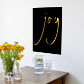 Minimalistisch joy Script Black Real Folie Prints (Laag (Keuken))