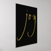 Minimalistisch joy Script Black Real Folie Prints (Laagn)