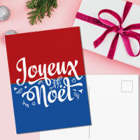 Minimalistisch Joyeux Noel French Merry Kerstmis