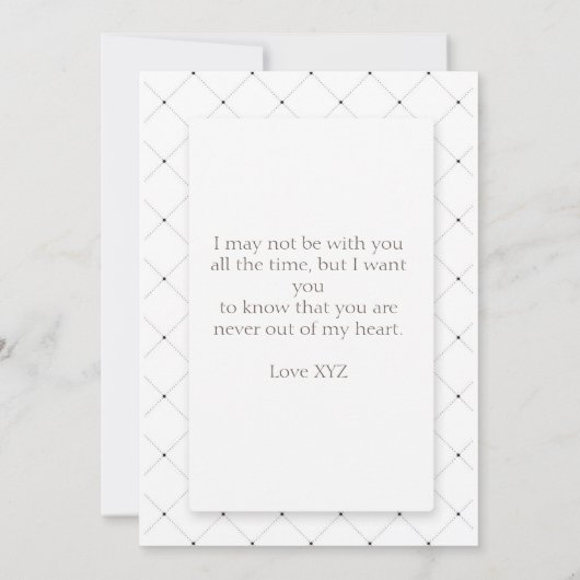 Minimalistisch Jubileum Save The Date (Achterkant)